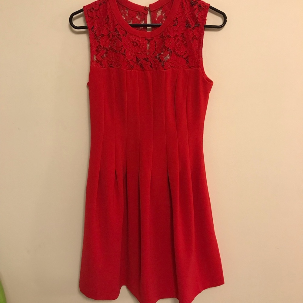 H&M lace trim dress